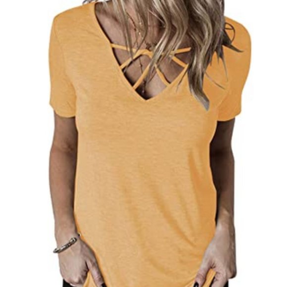 cute criss cross tops